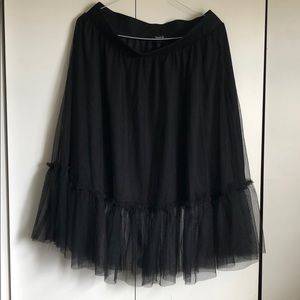 TORRID MESH ILLUSION MIDI SKIRT